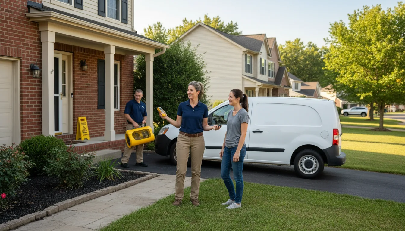 Water restoration image for Dehumidification And Cleanup Services in Westlake, OH